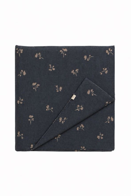 Blue Dandelion Crib Quilted Blanket
