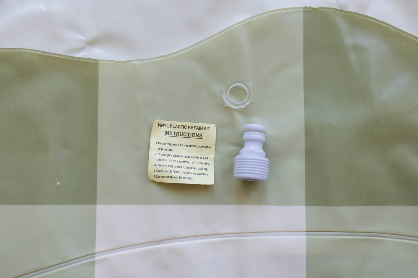 Green Gingham Splash Pad