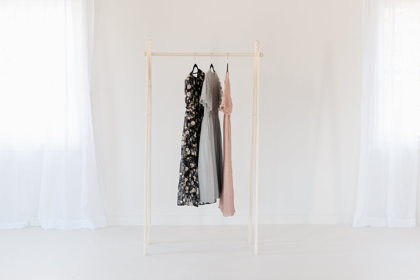 Large Wooden Clothing Rack