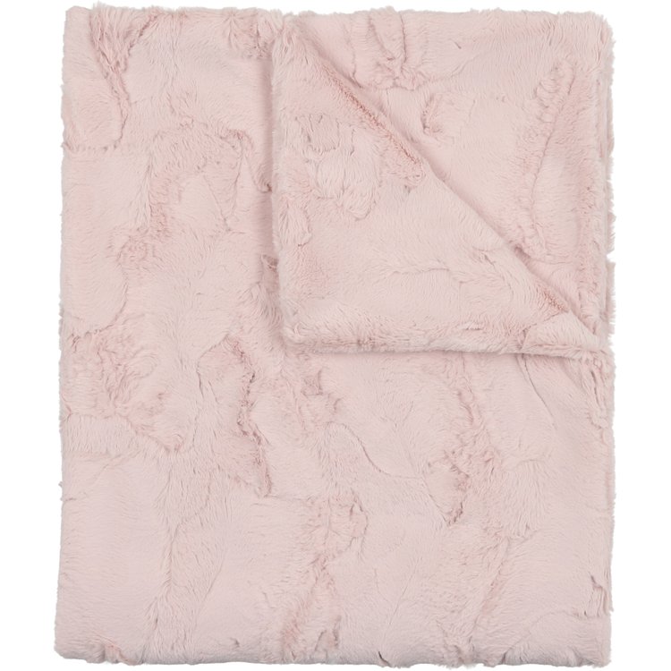 Baby Icy Rose Double-Sided Fur Blanket by Peluche – Soft Cozy Layer