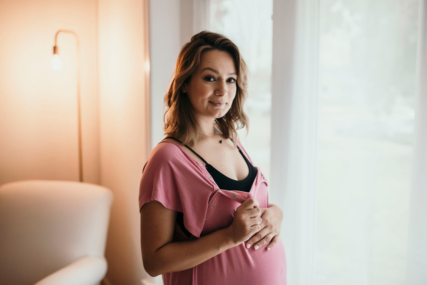 Rose Mommy Labor and Delivery Nursing Hoospital Gown