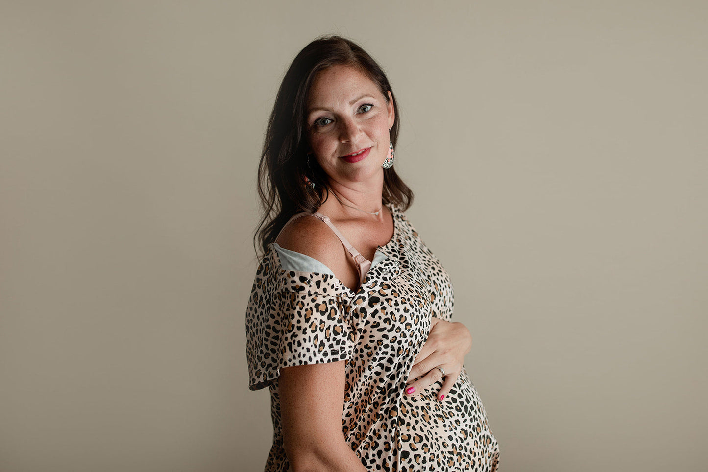 Leopard Print Labor & Delivery Nursing Hospital Gown