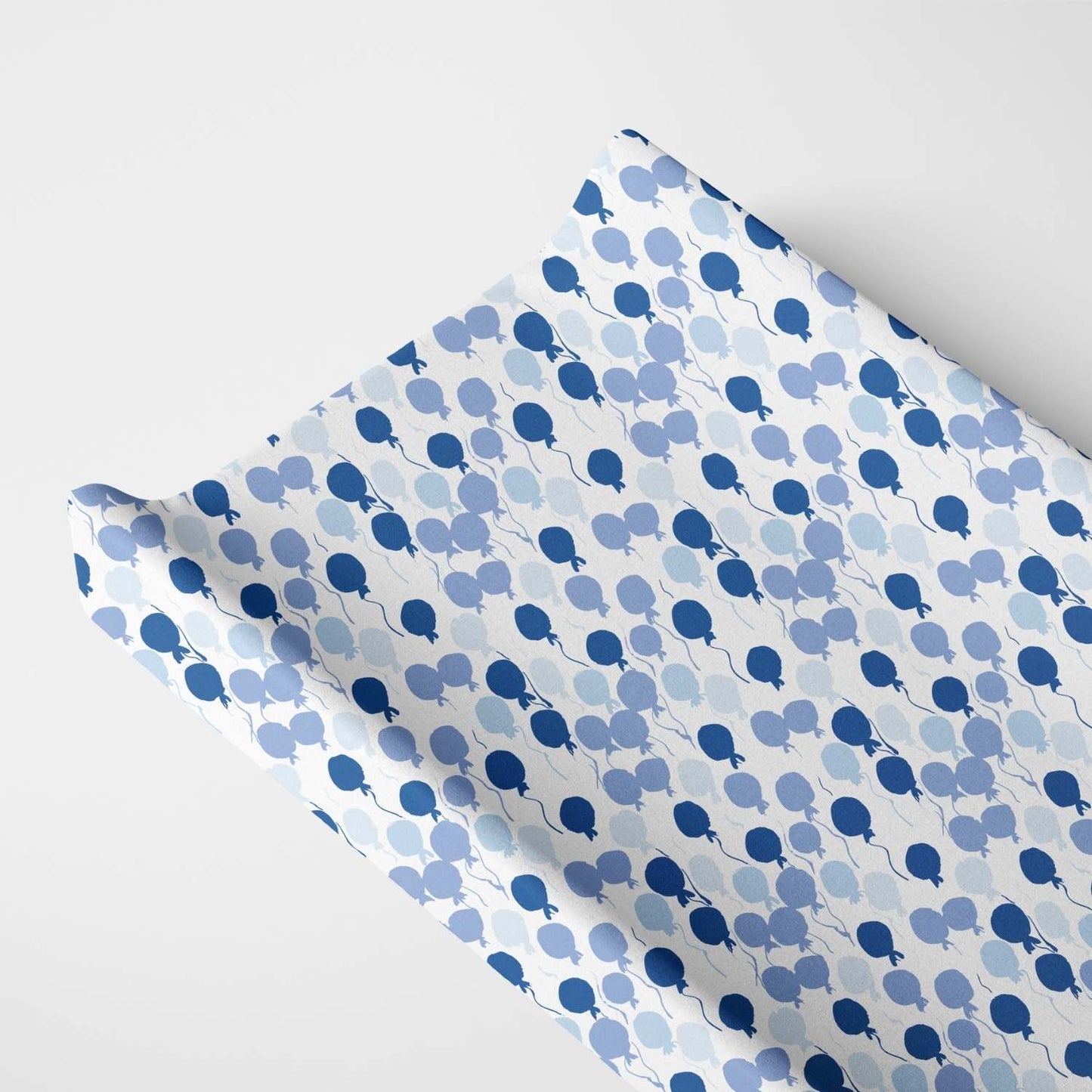 Organic Changing Pad Cover - Blue Balloons