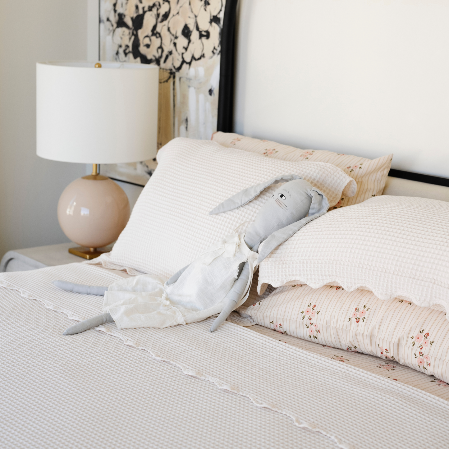 Waffle Knit Coverlet Set