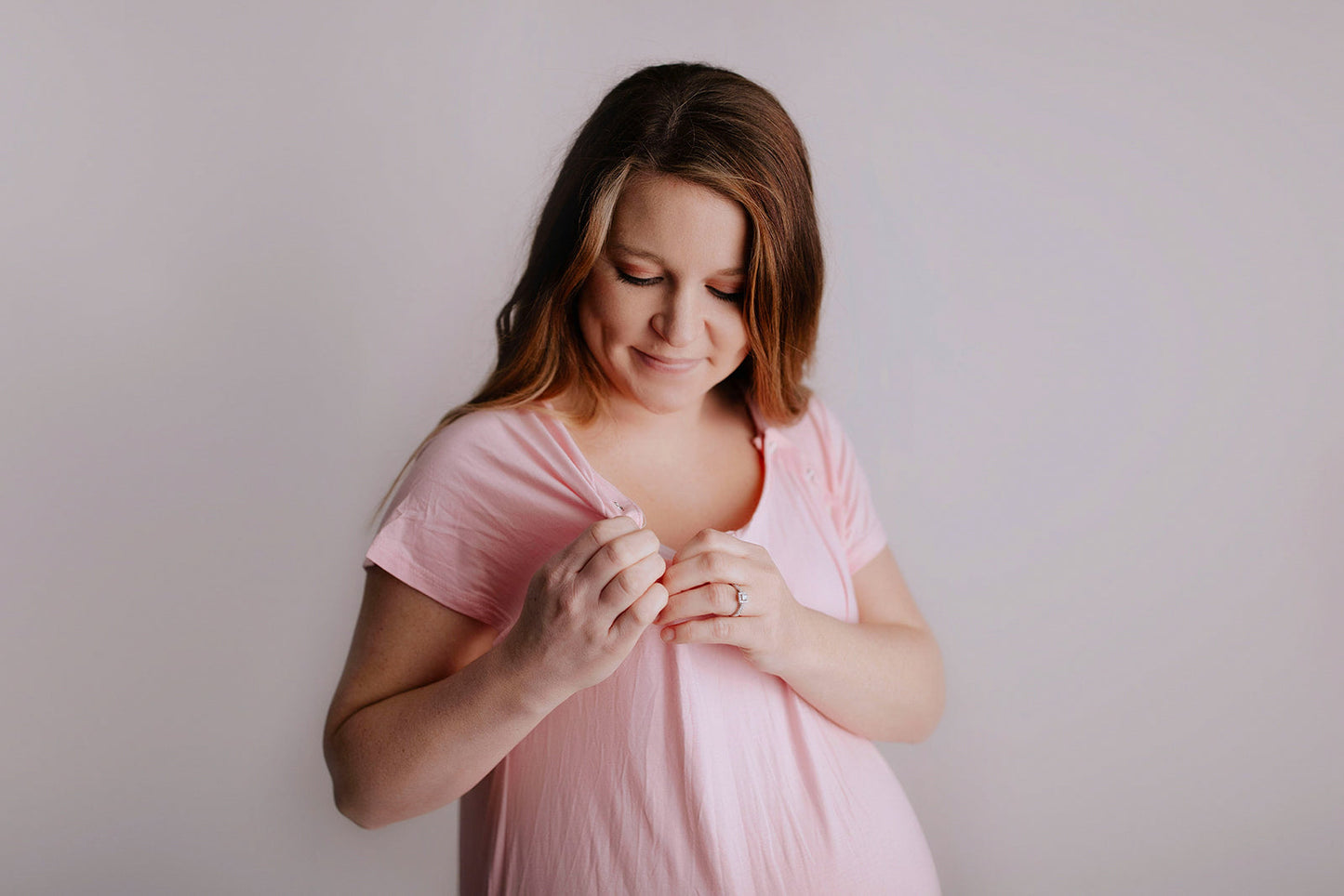 Light Pink Labor and Delivery Nursing Hospital Gown