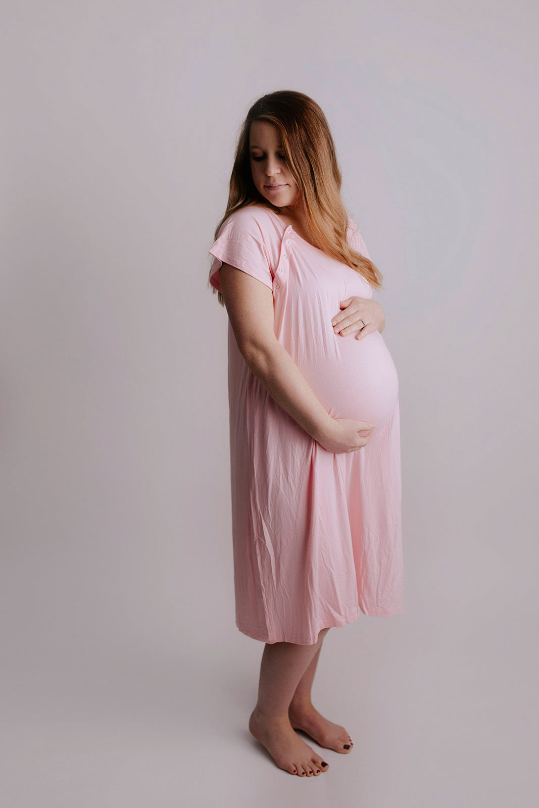Light Pink Labor and Delivery Nursing Hospital Gown