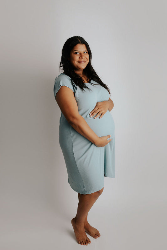 maternity dressing gown for hospital Universal Labor & Delivery | Lilac Bloom - XL/XXL For breastfeeding and skin to skin time at the hospital. 4-in-1 Labor & Delivery/Nursing Hospital