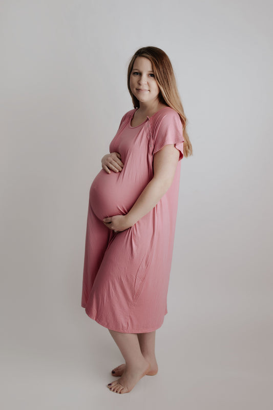 Rose Mommy Labor and Delivery Nursing Hoospital Gown