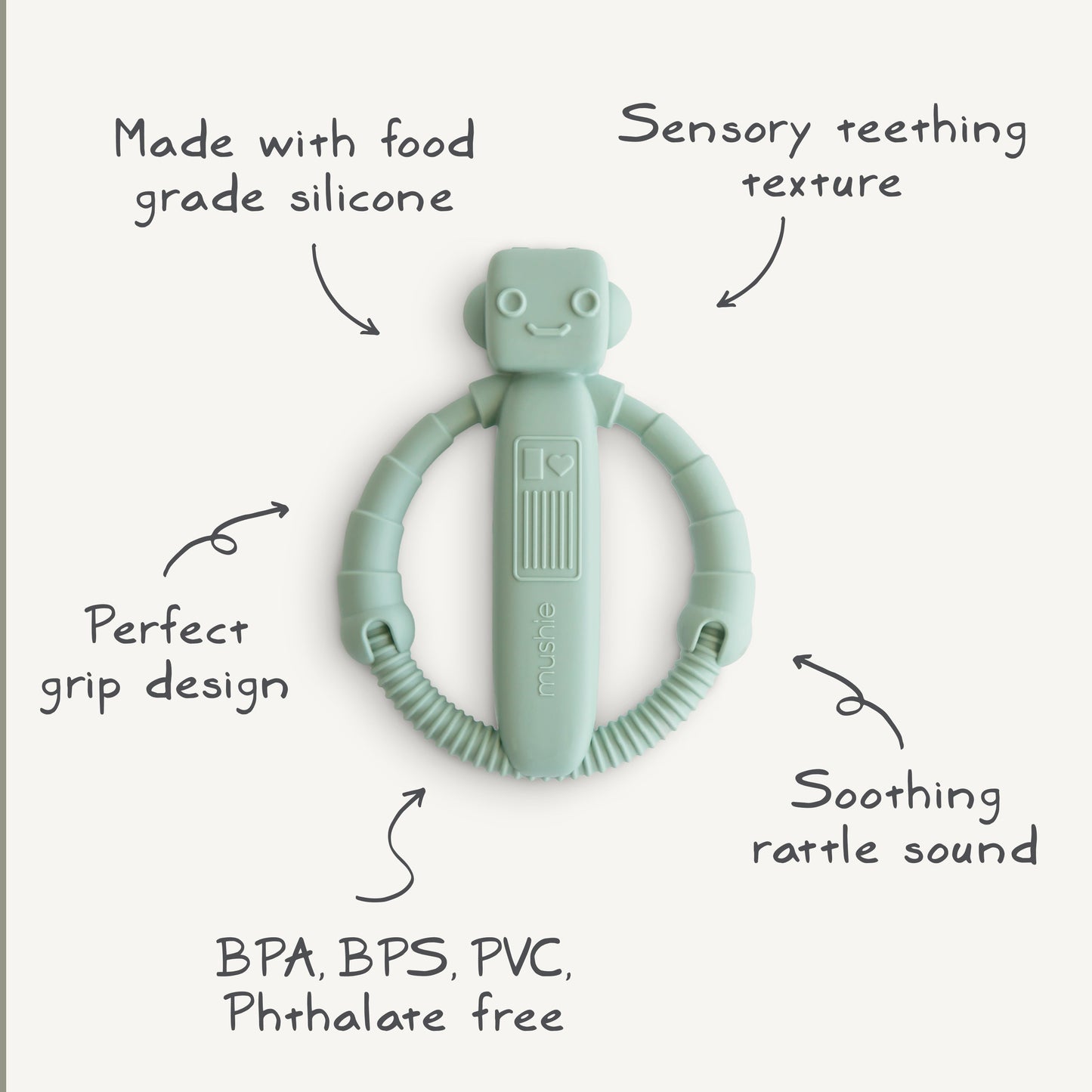 Robot Rattle Teether