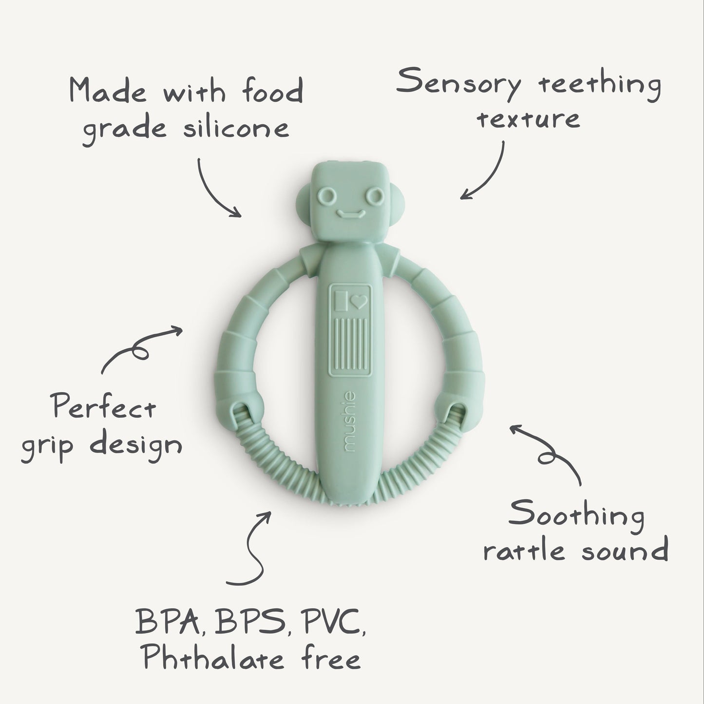 Robot Rattle Teether