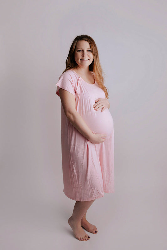 Light Pink Labor and Delivery Nursing Hospital Gown