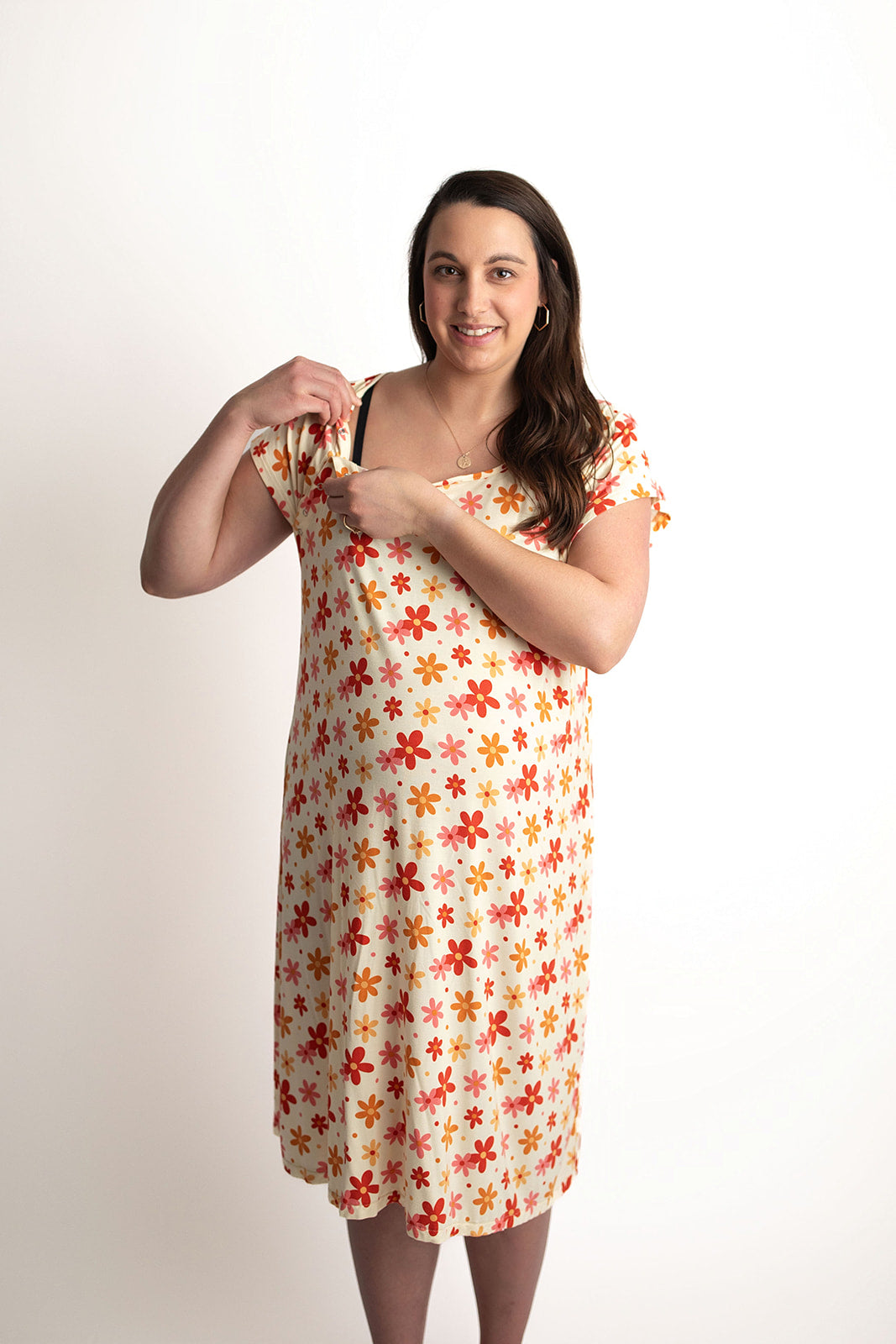 70s Groovy Mommy Labor and Delivery Nursing Hospital Gown