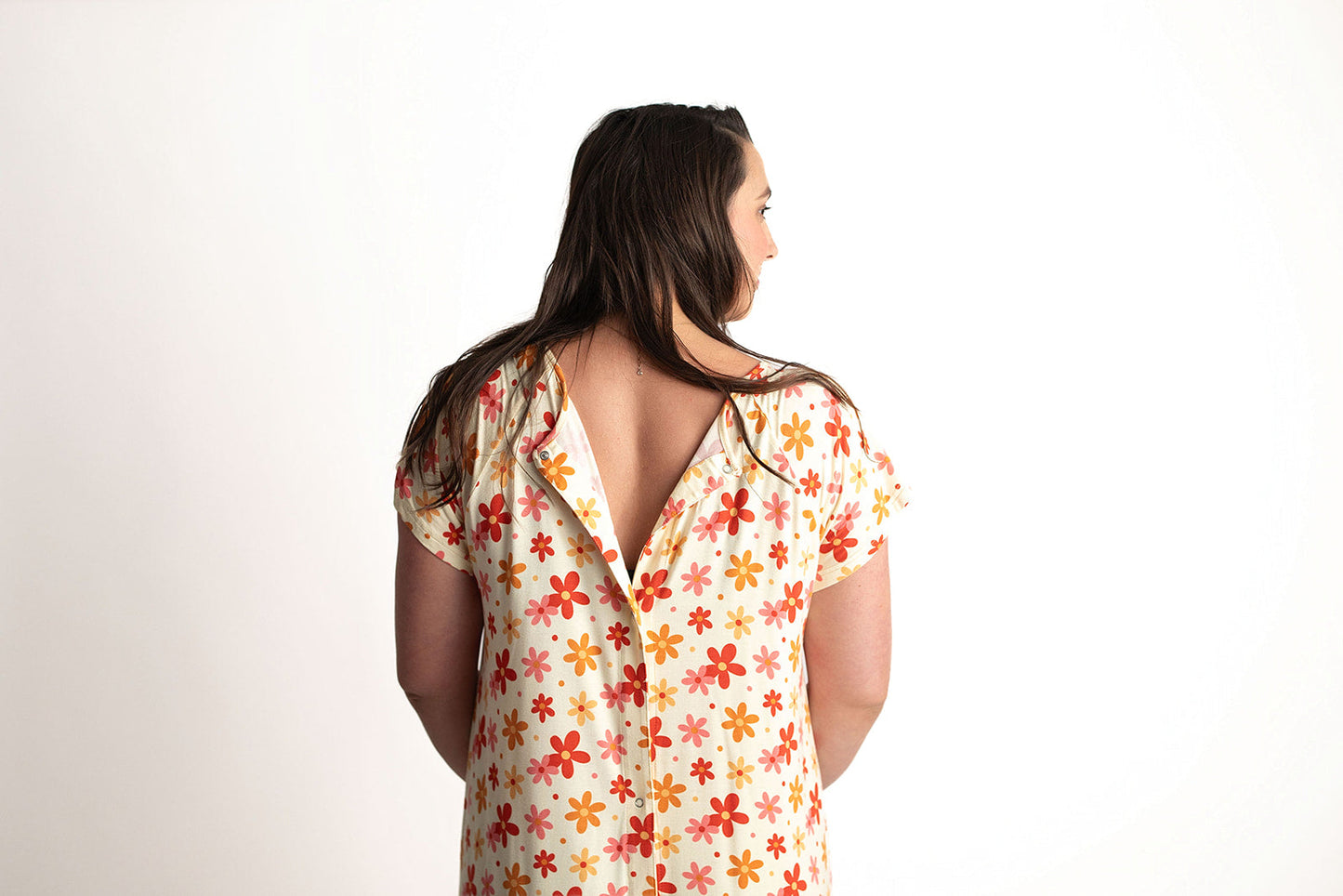 70s Groovy Mommy Labor and Delivery Nursing Hospital Gown