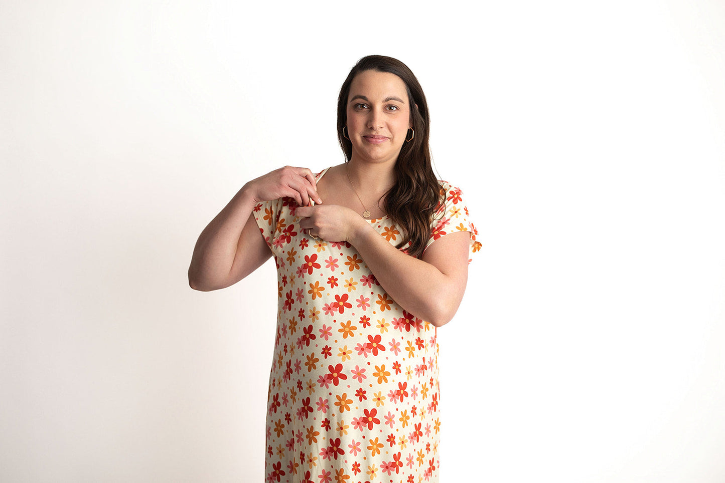 70s Groovy Mommy Labor and Delivery Nursing Hospital Gown