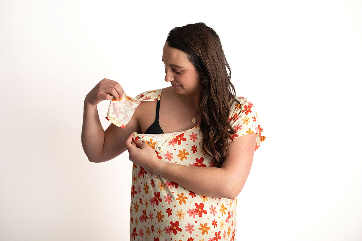 70s Groovy Mommy Labor and Delivery Nursing Hospital Gown