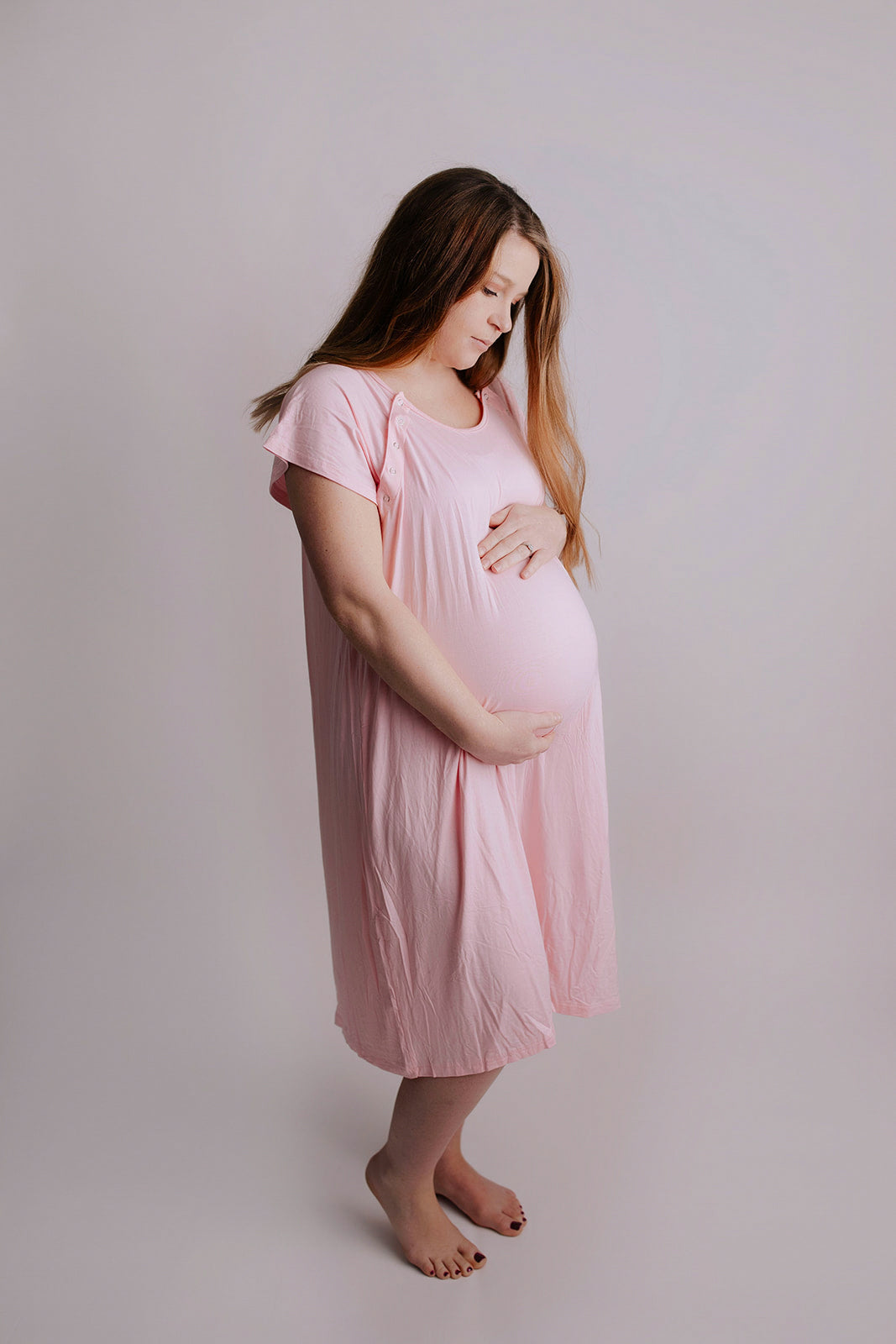 Light Pink Labor and Delivery Nursing Hospital Gown
