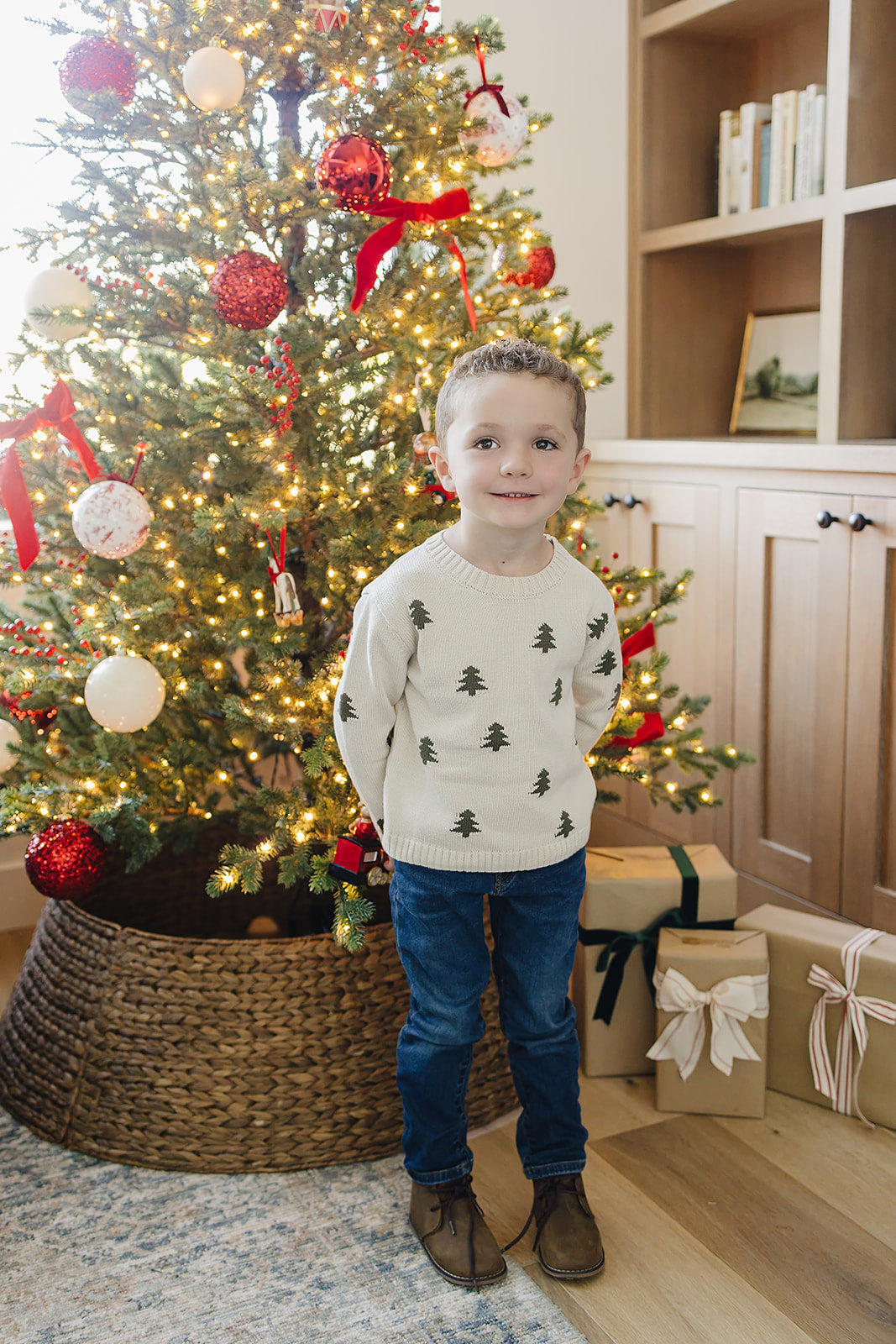 Pine Tree Knit Sweater