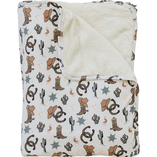 Outlaw Cowboy Bamboo Fleece Quilt