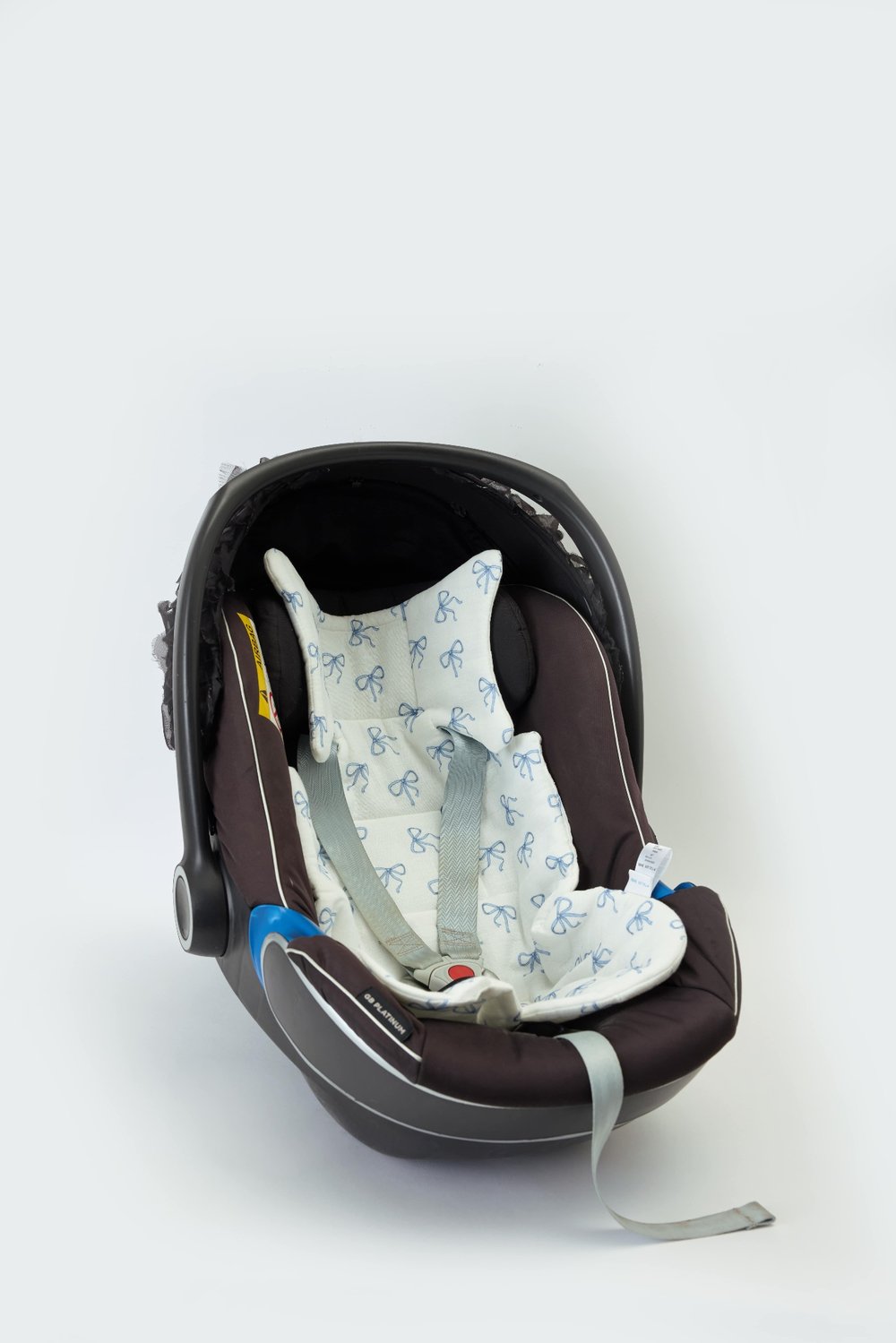 Baby Car Seat Cushion - Ribbon / Blue