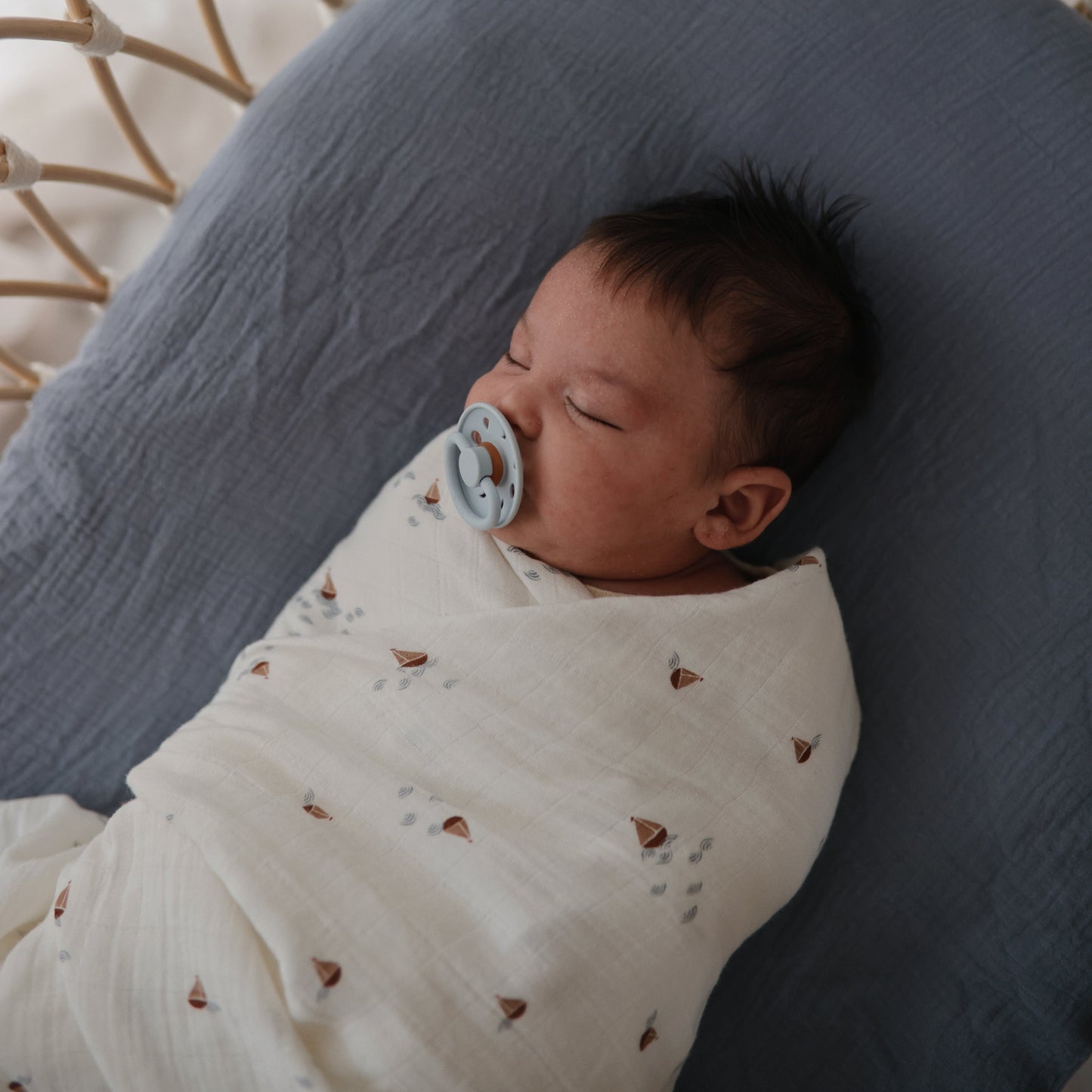 Organic Cotton Muslin Swaddle Blanket