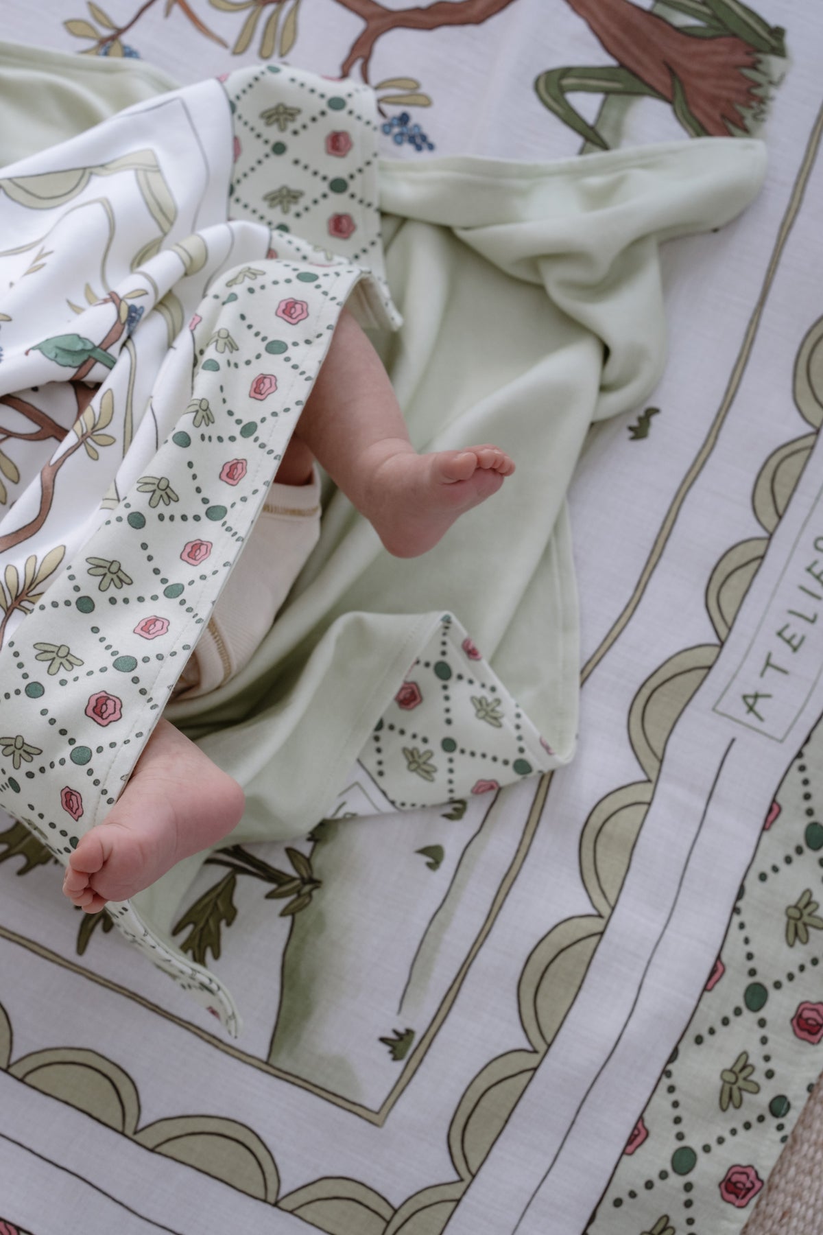 Double-Sided Baby Blanket - Spring