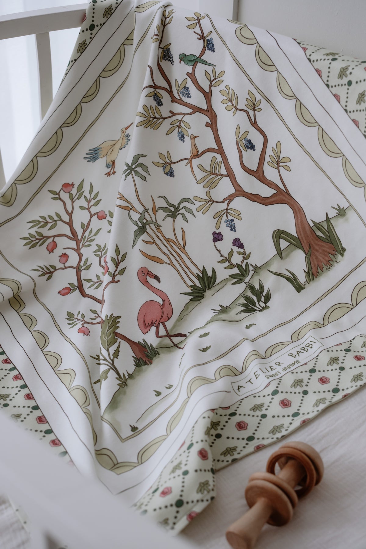 Double-Sided Baby Blanket - Spring