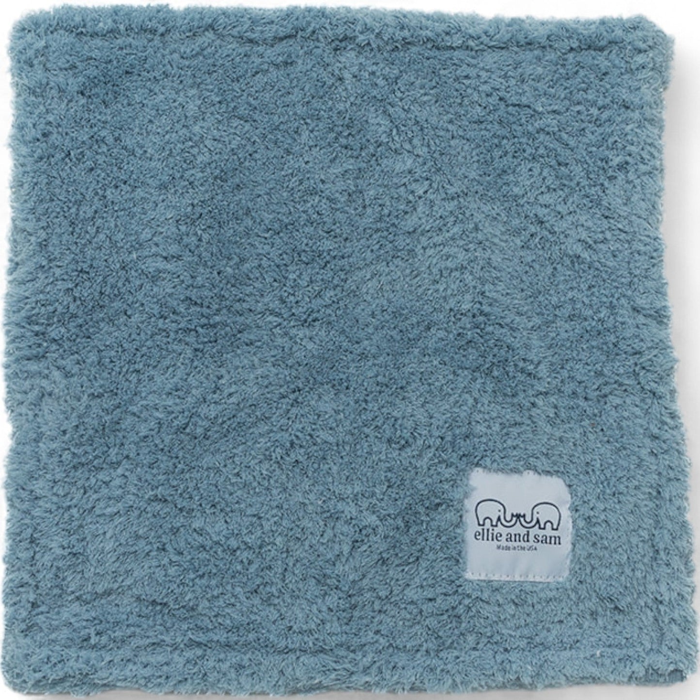 Classic Chenille Baby Lovey Security Blanket – Powder Blue