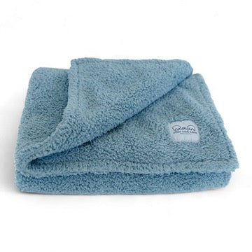 Classic Chenille Baby Blanket - Powder Blue