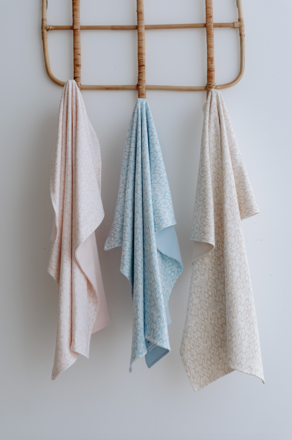 Double-Sided Baby Blanket - Ikat / Blue