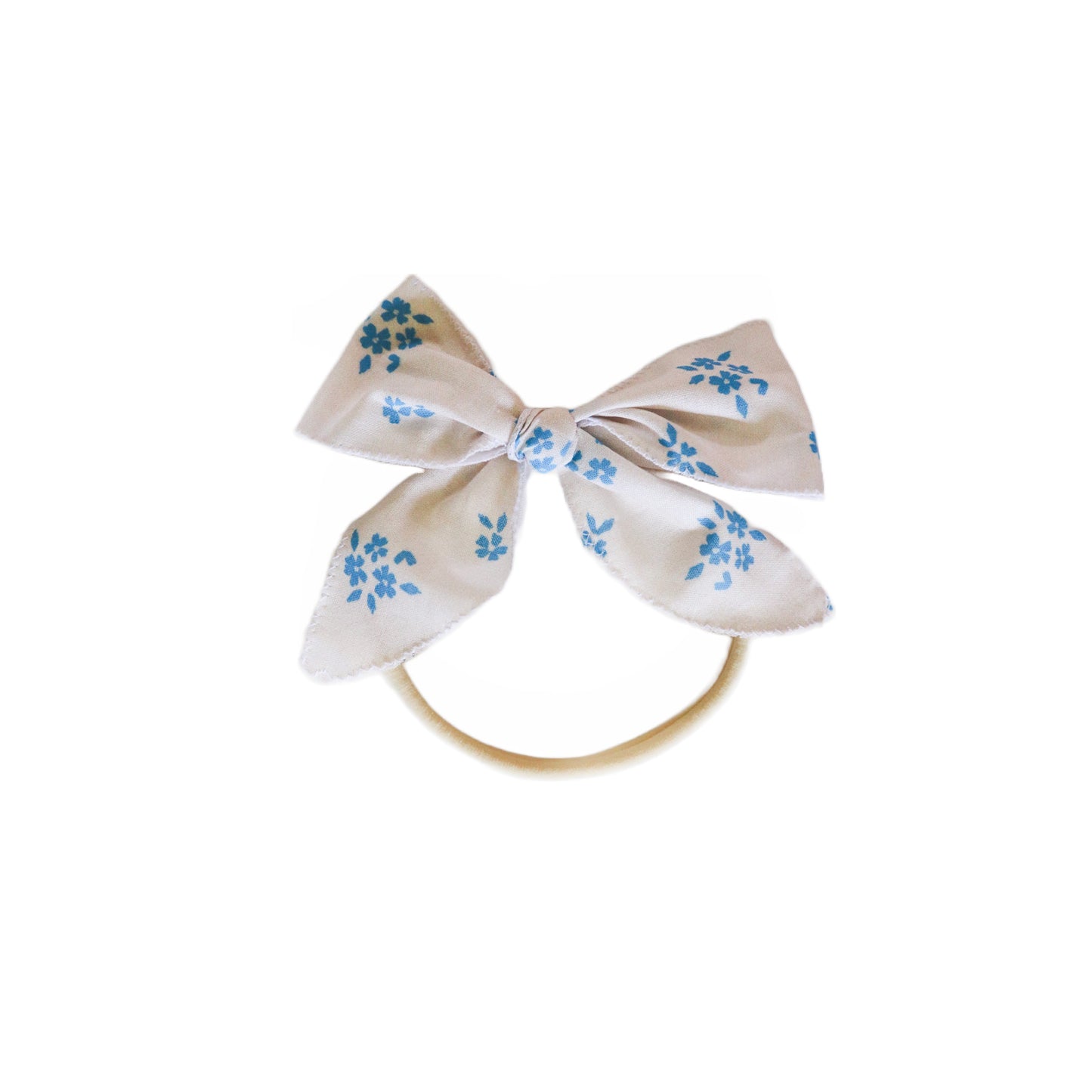 Bluebell Pinwheel Bow Clip