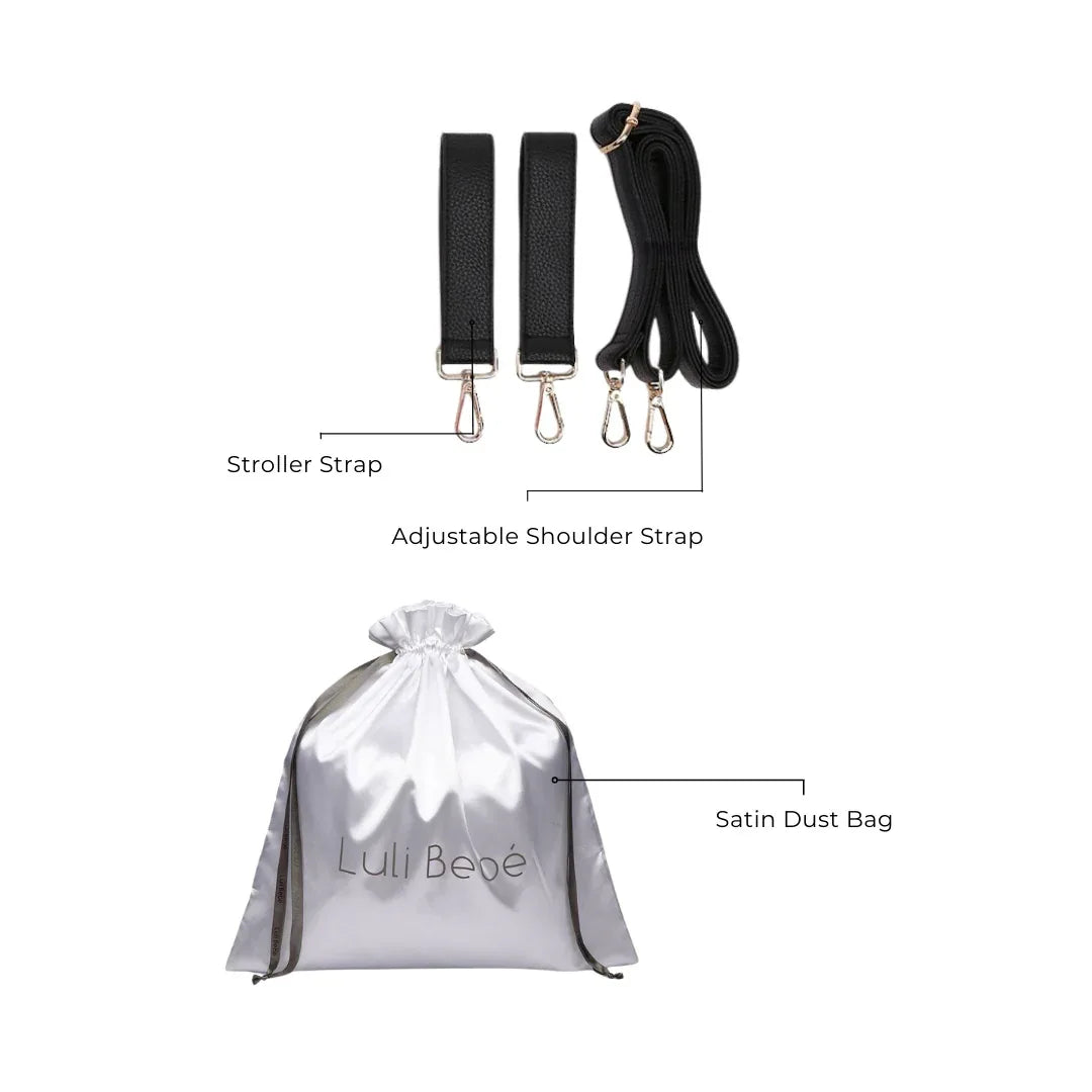 Petit Diaper Bag Ebony Black