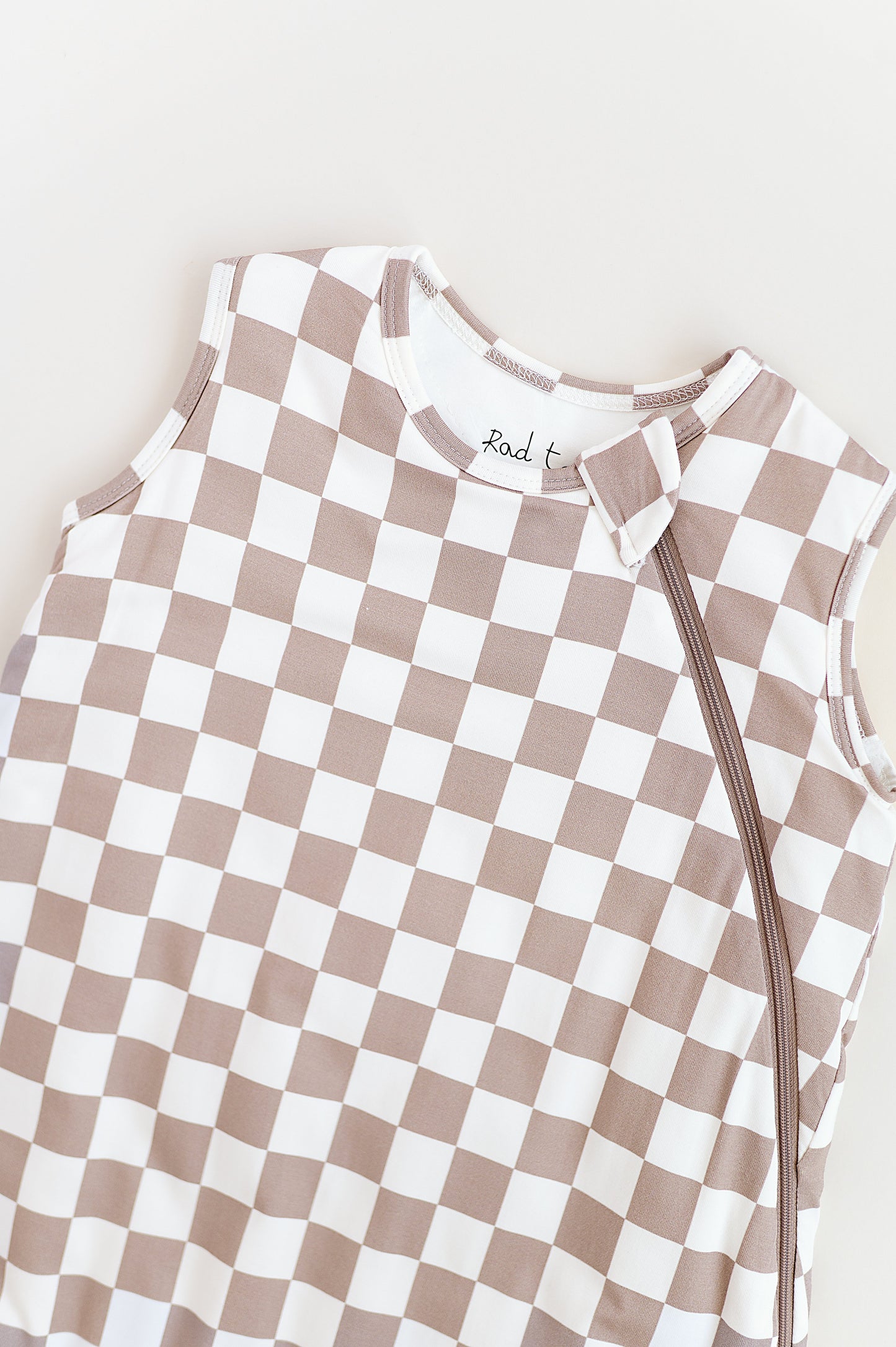 BAMBOO SLEEP BAG -  TAN CHECKERS