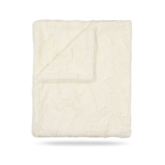 Baby Natural Solid Fur Blanket by Peluche – Soft Cozy Layer