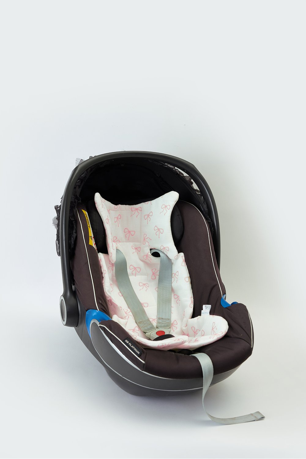 Baby Car Seat Cushion - Ribbon / Pink