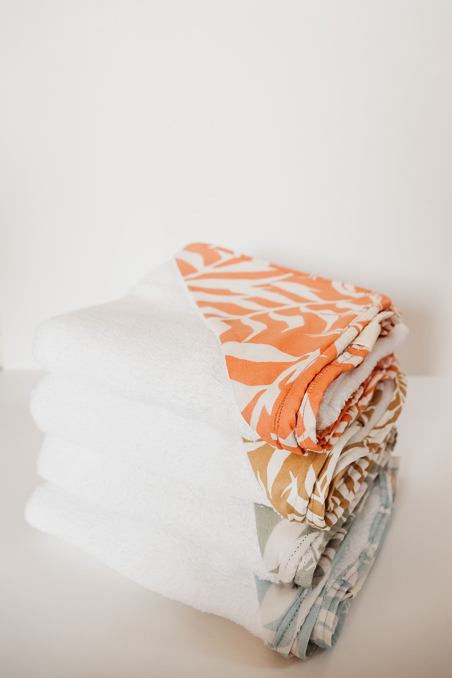 Coral Palm Hooded Towel