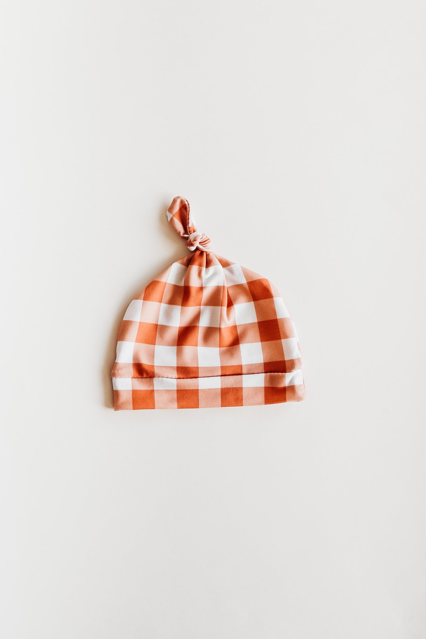 Gingham Knotted Hat