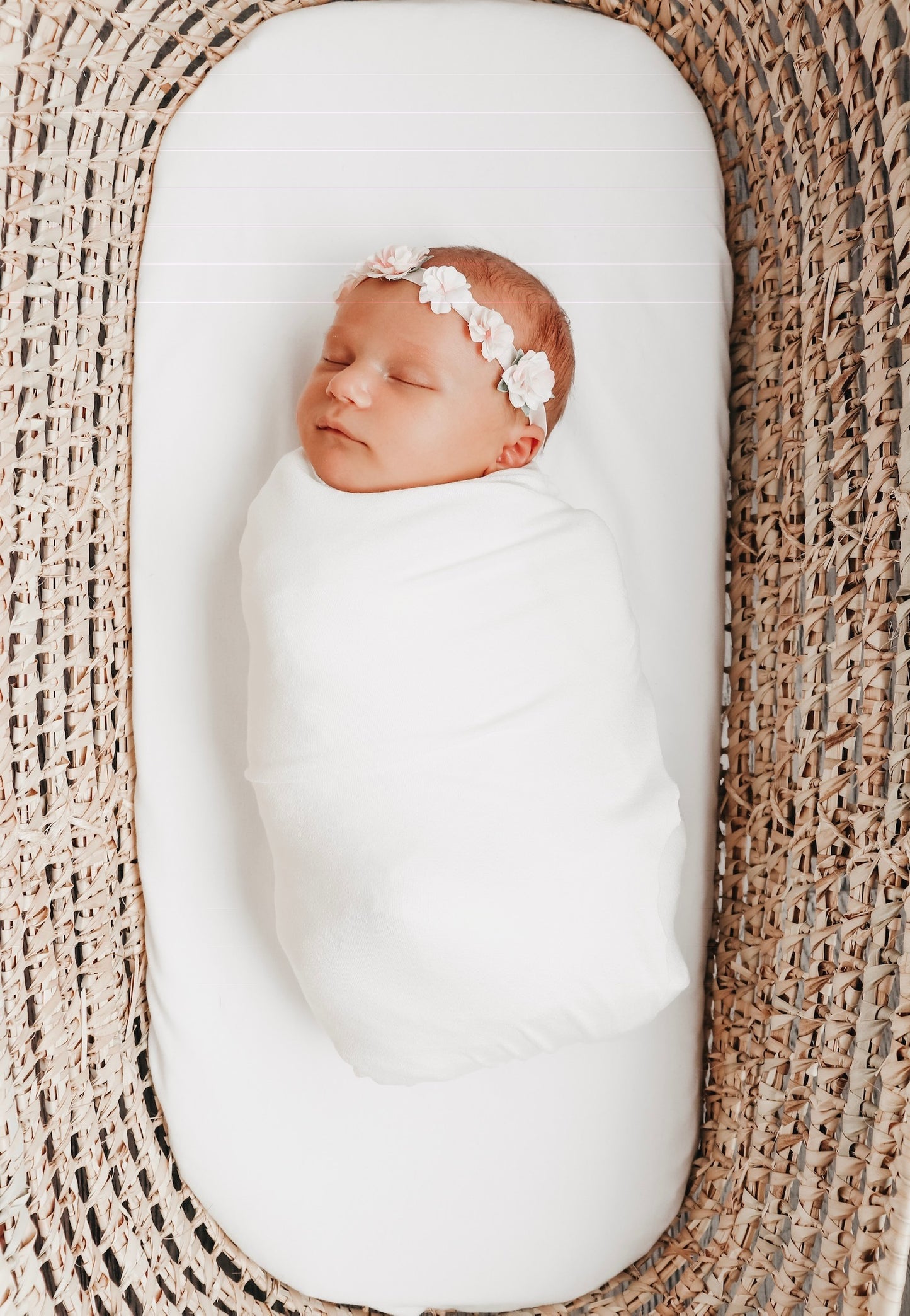 White Stretch Swaddle