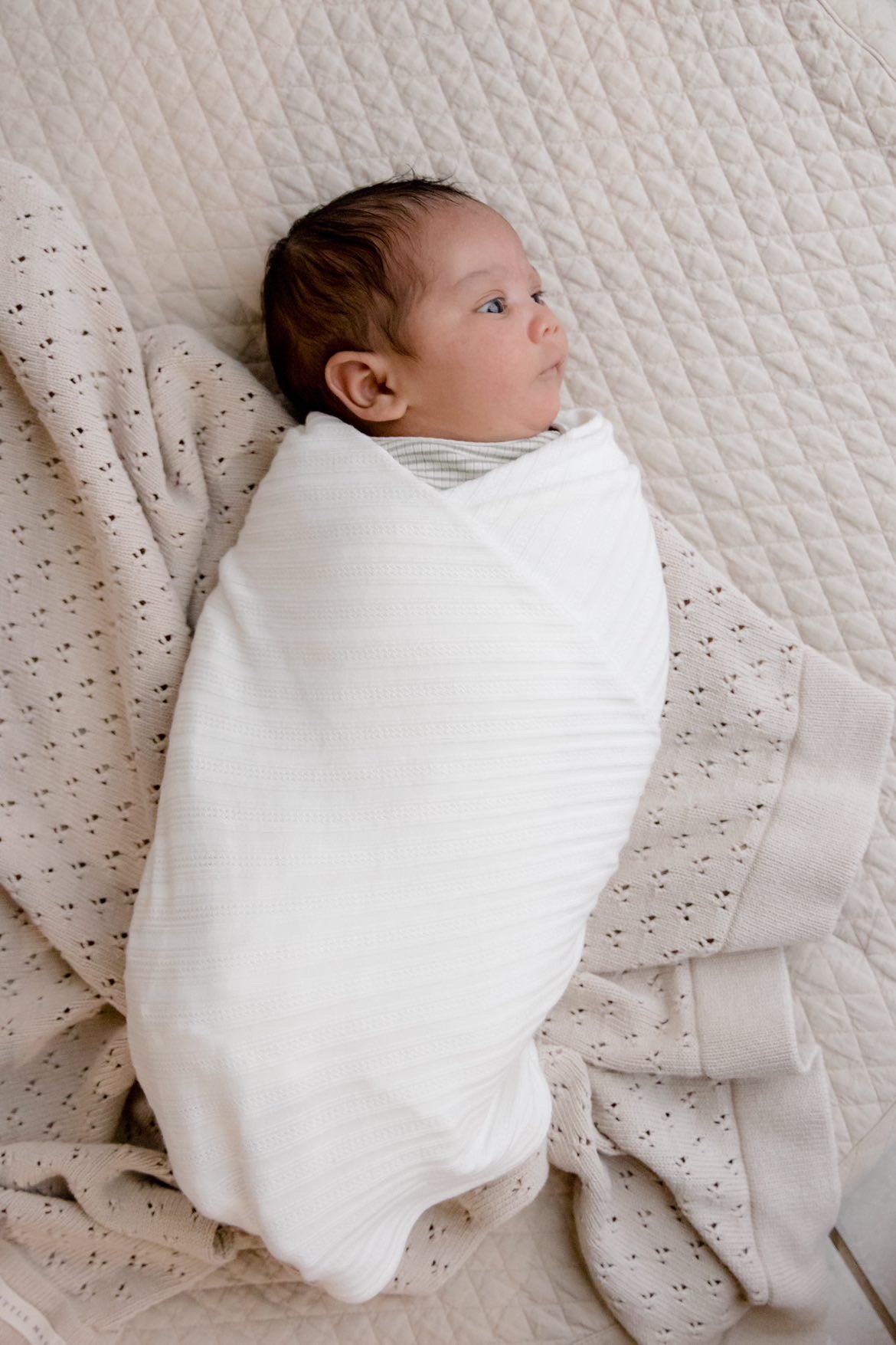 Cloud Knit Pointelle Stretch Swaddle
